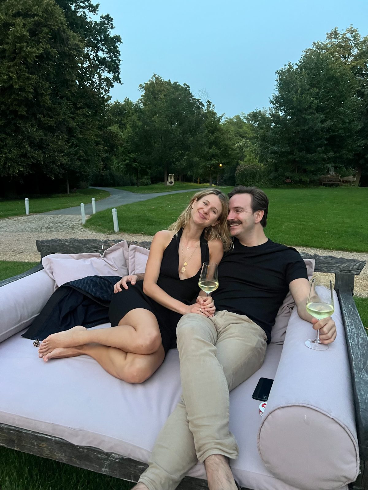 Us on a daybed
